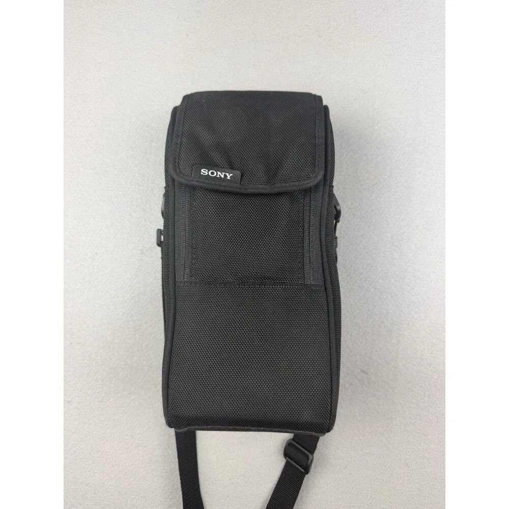 Genuine Sony Soft Zipper Lens Case Pouch Black Nylon for FE 70-200mm f2.8 Strap